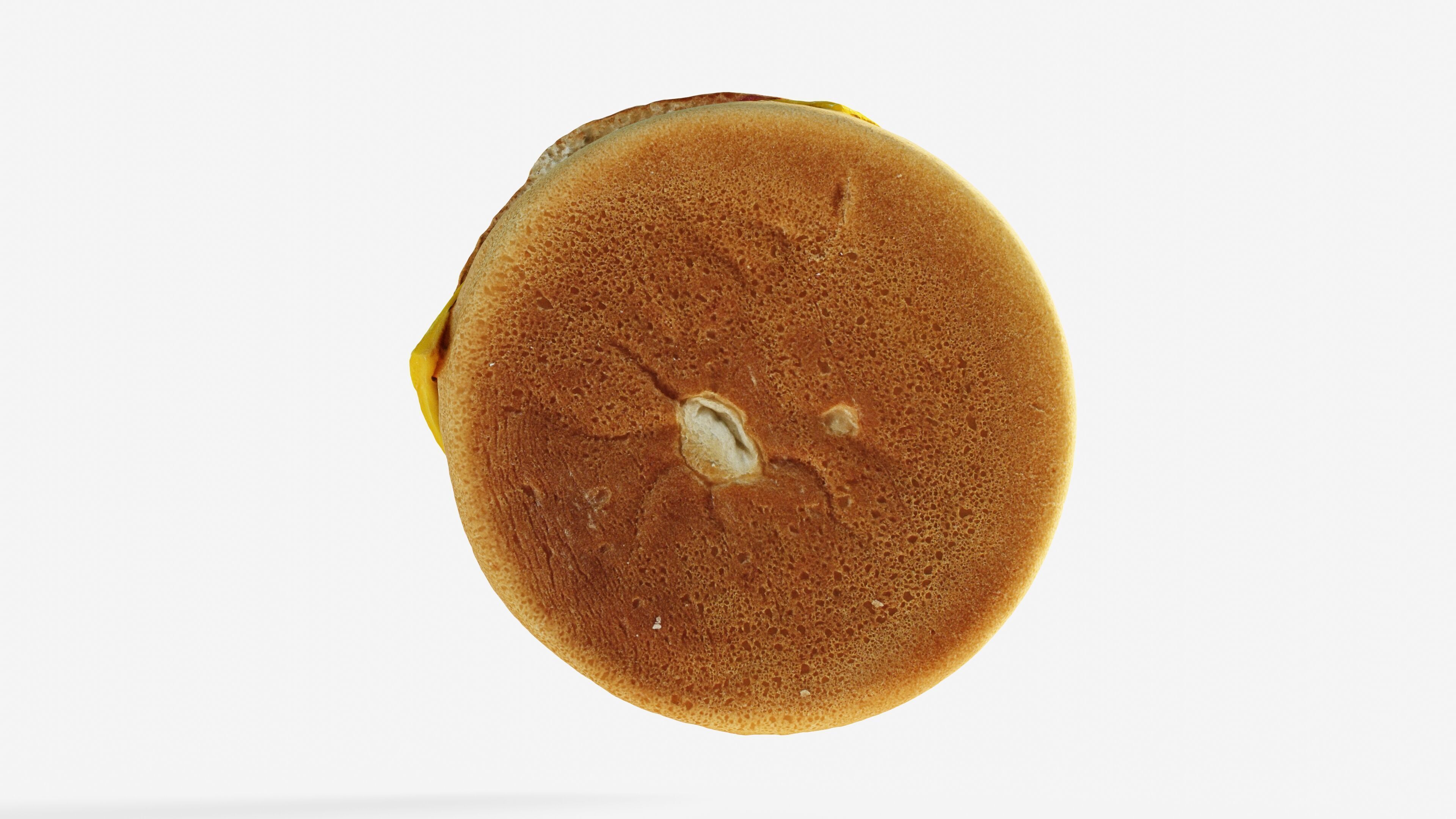 Scanned cheeseburger Low-poly 3D model_8