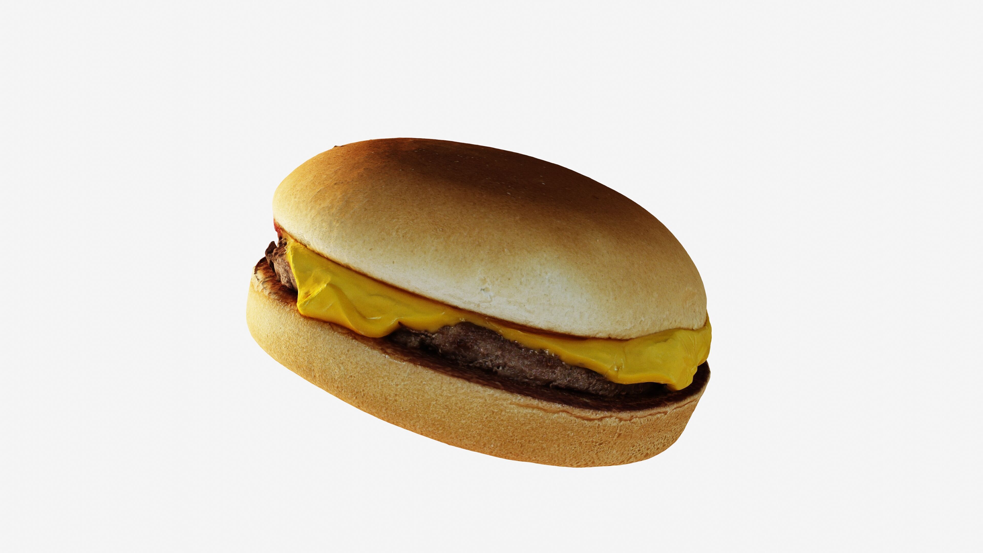 Scanned cheeseburger Low-poly 3D model_12