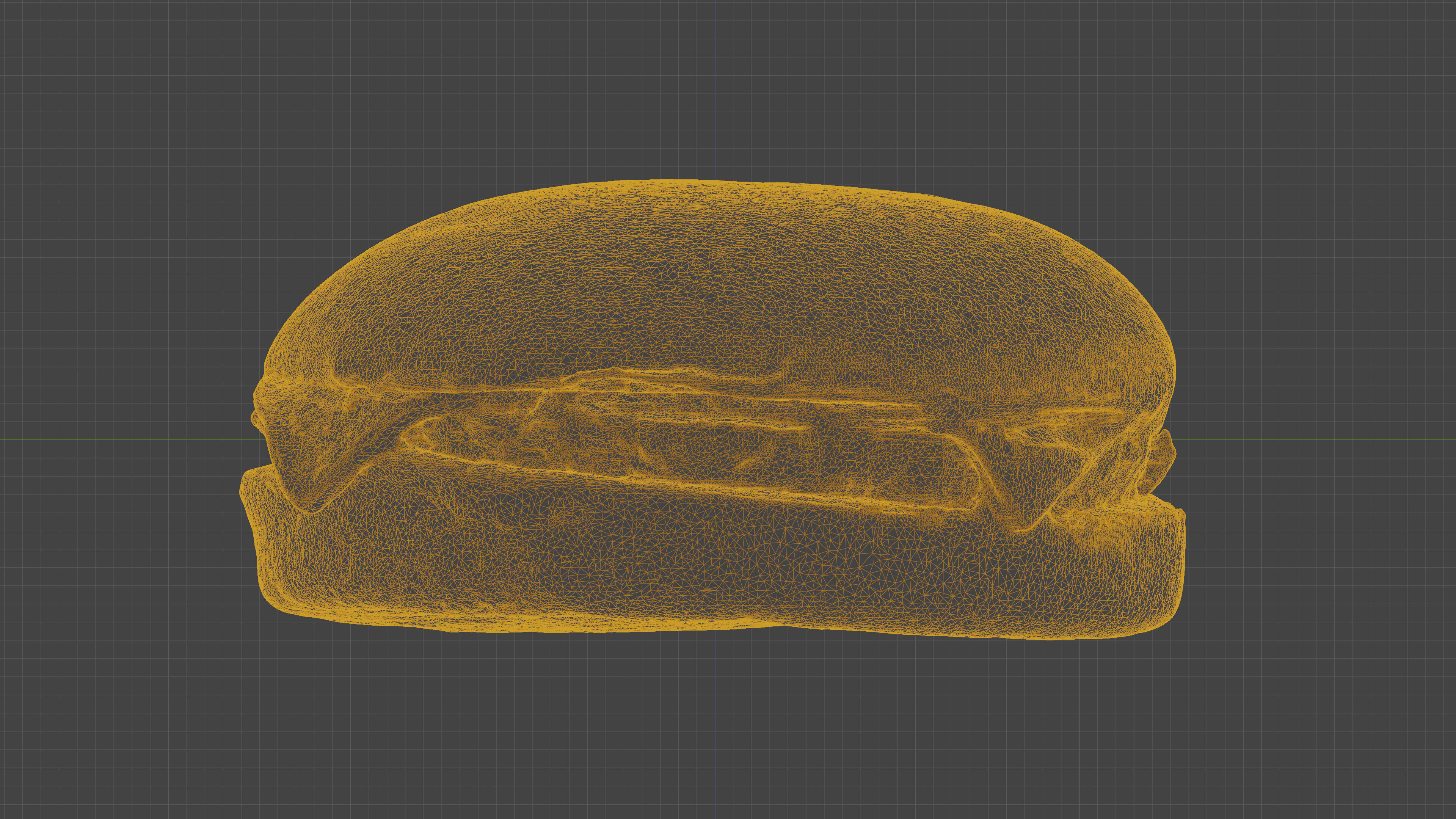 Scanned cheeseburger Low-poly 3D model_22