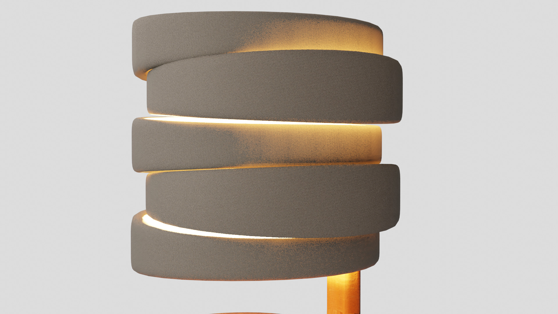 Decorative circle light Low-poly 3D model_8