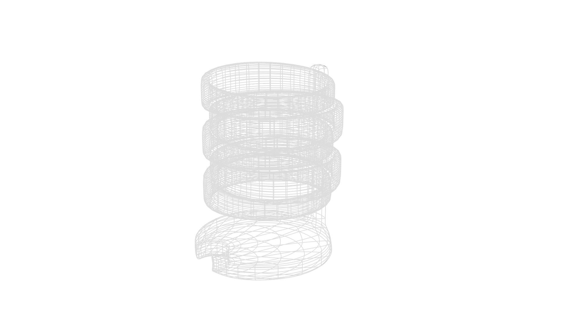 Decorative circle light Low-poly 3D model_9