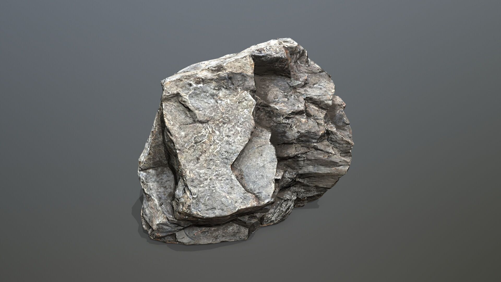 cliff rocks Low-poly 3D model_13
