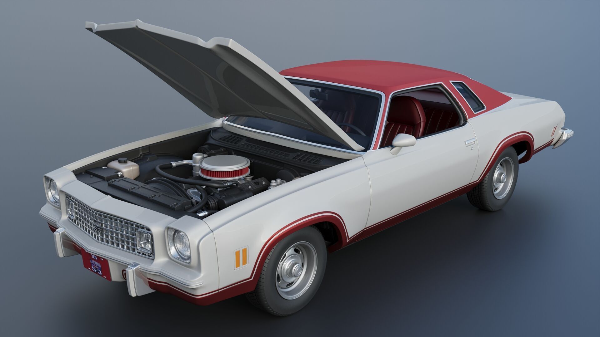 Chevrolet Chevelle Laguna S-3 1974 3D print model_12