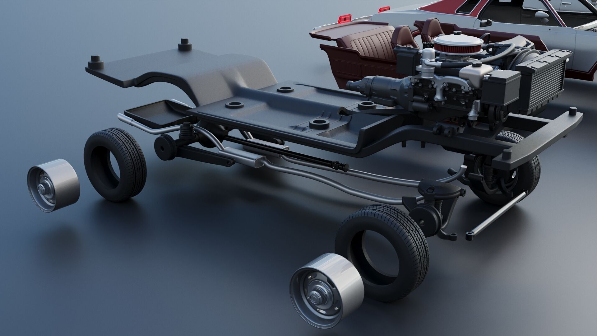 Chevrolet Chevelle Laguna S-3 1974 3D print model_25