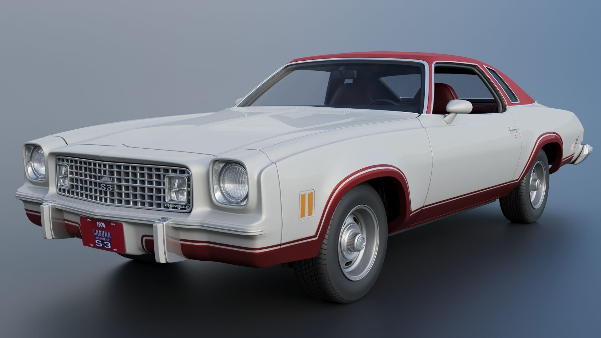 Chevrolet Chevelle Laguna S-3 1974 3D print model_2