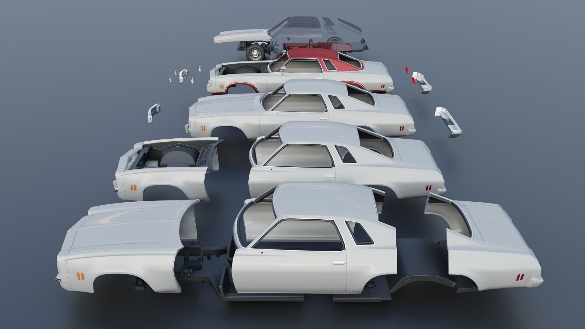 Chevrolet Chevelle Laguna S-3 1974 3D print model_16