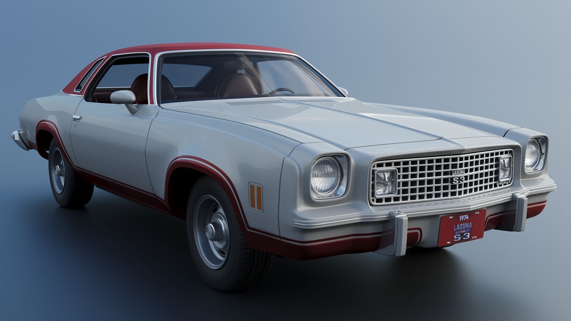 Chevrolet Chevelle Laguna S-3 1974 3D print model_10
