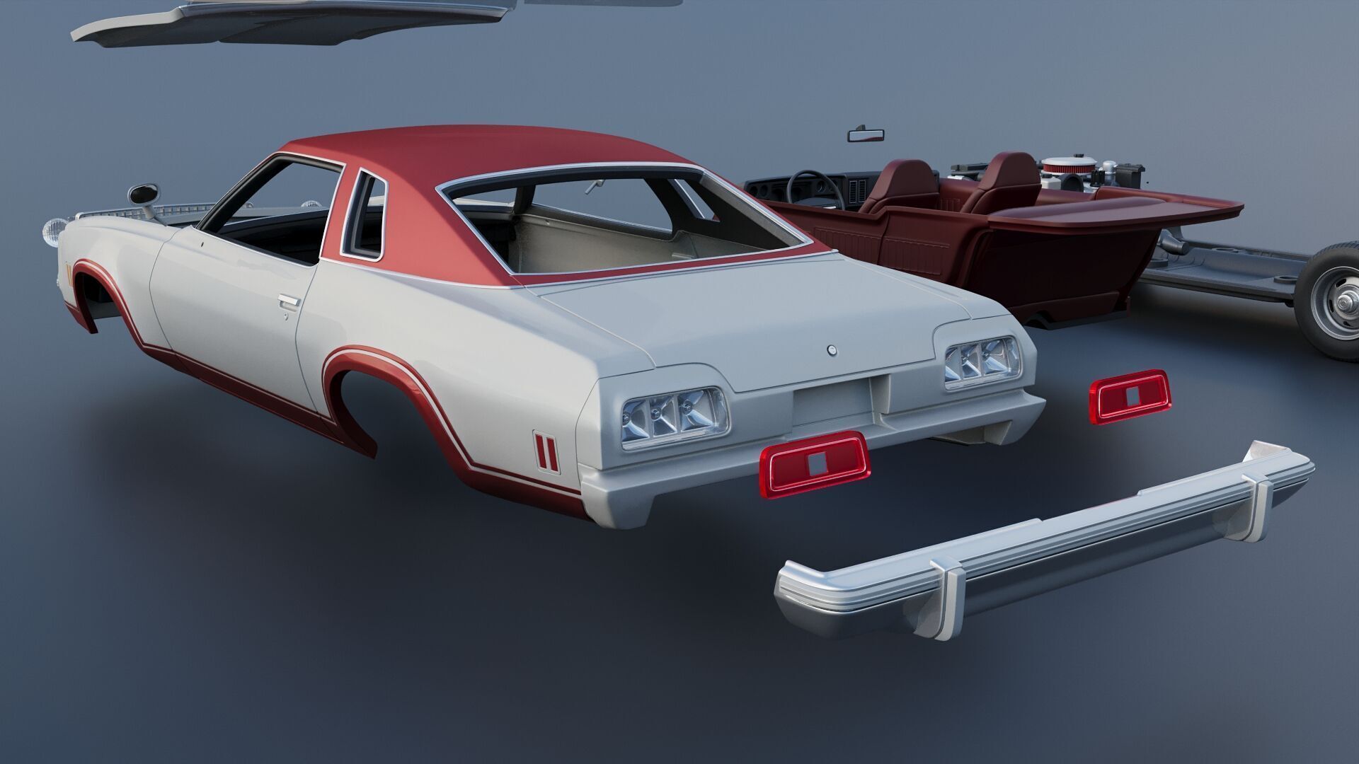 Chevrolet Chevelle Laguna S-3 1974 3D print model_18