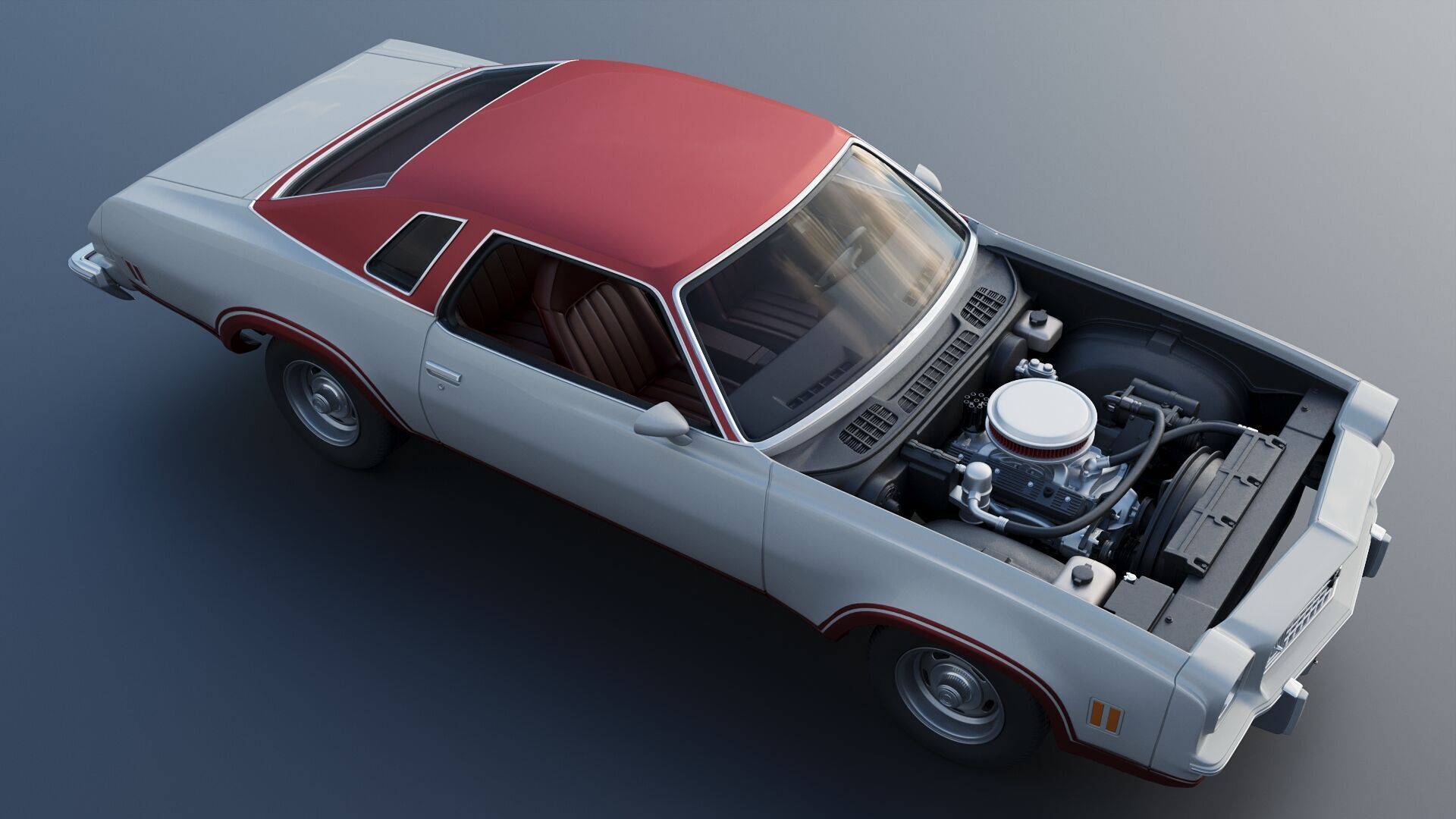 Chevrolet Chevelle Laguna S-3 1974 3D print model_14