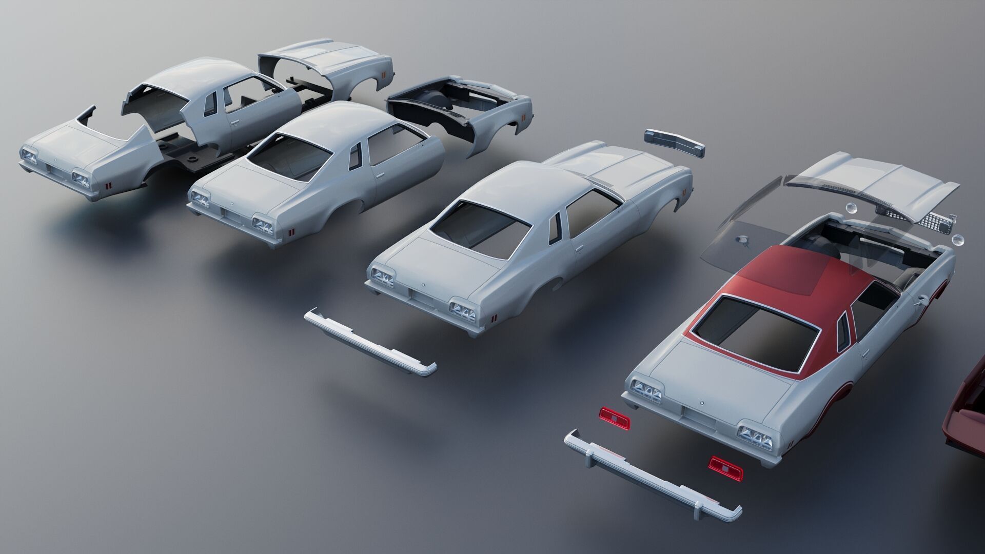 Chevrolet Chevelle Laguna S-3 1974 3D print model_19