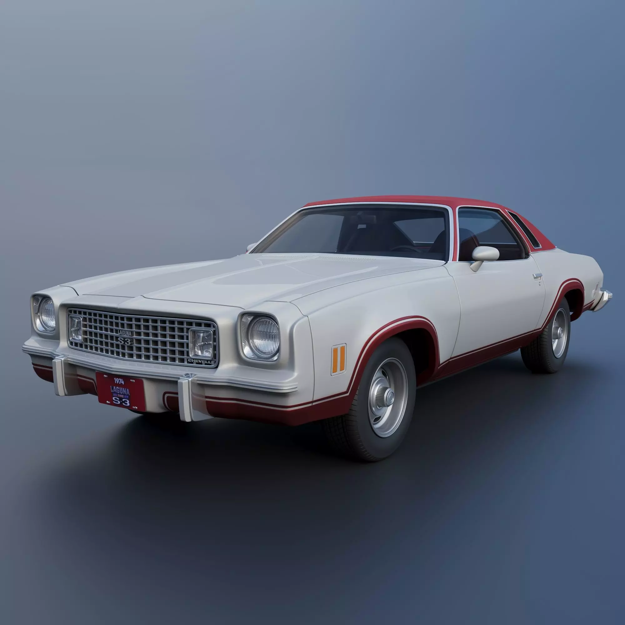 Chevrolet Chevelle Laguna S-3 1974 3D print model_0