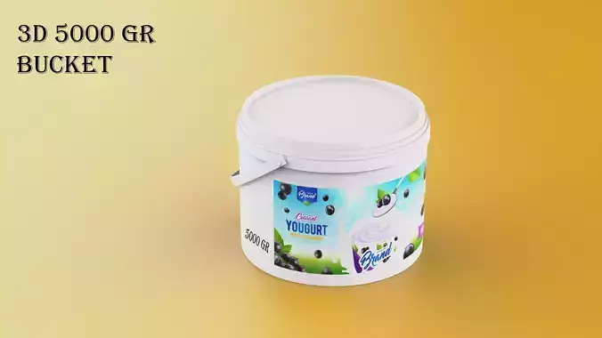 Yogurt Bottle 5000 GR - Yogurt Bucket Plastic