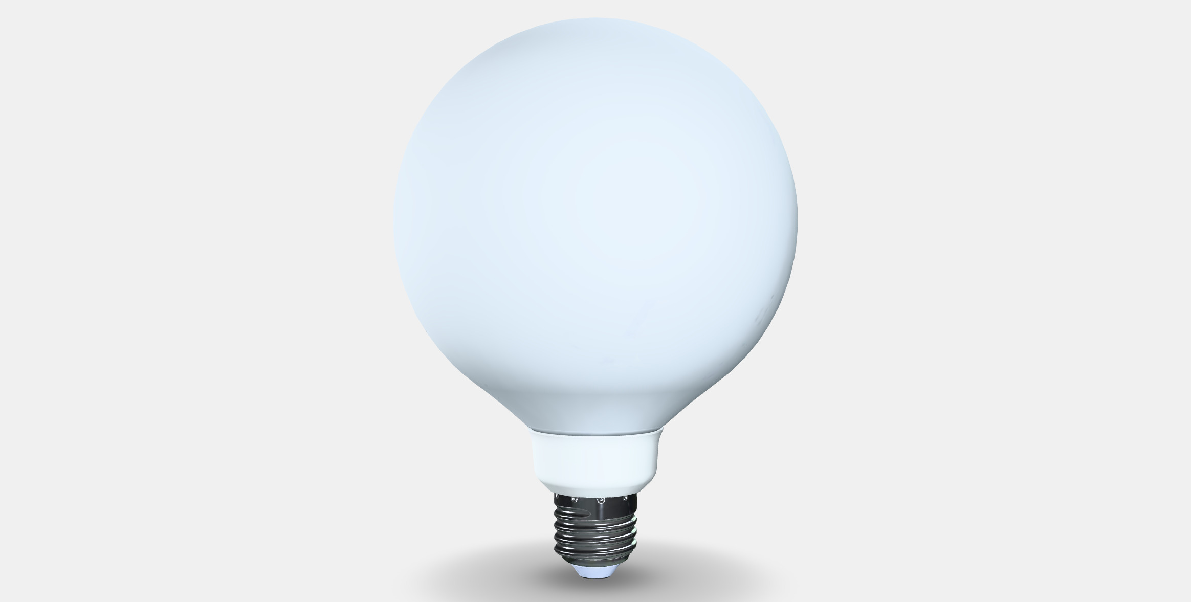TRADFRI LED bulb E27 470 lumen Low-poly 3D model_6