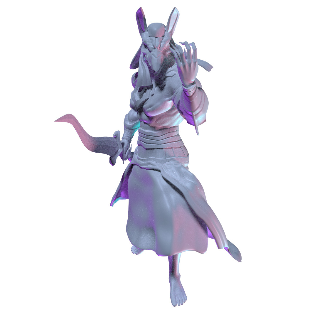 Seth egyptian god 3D print model_3