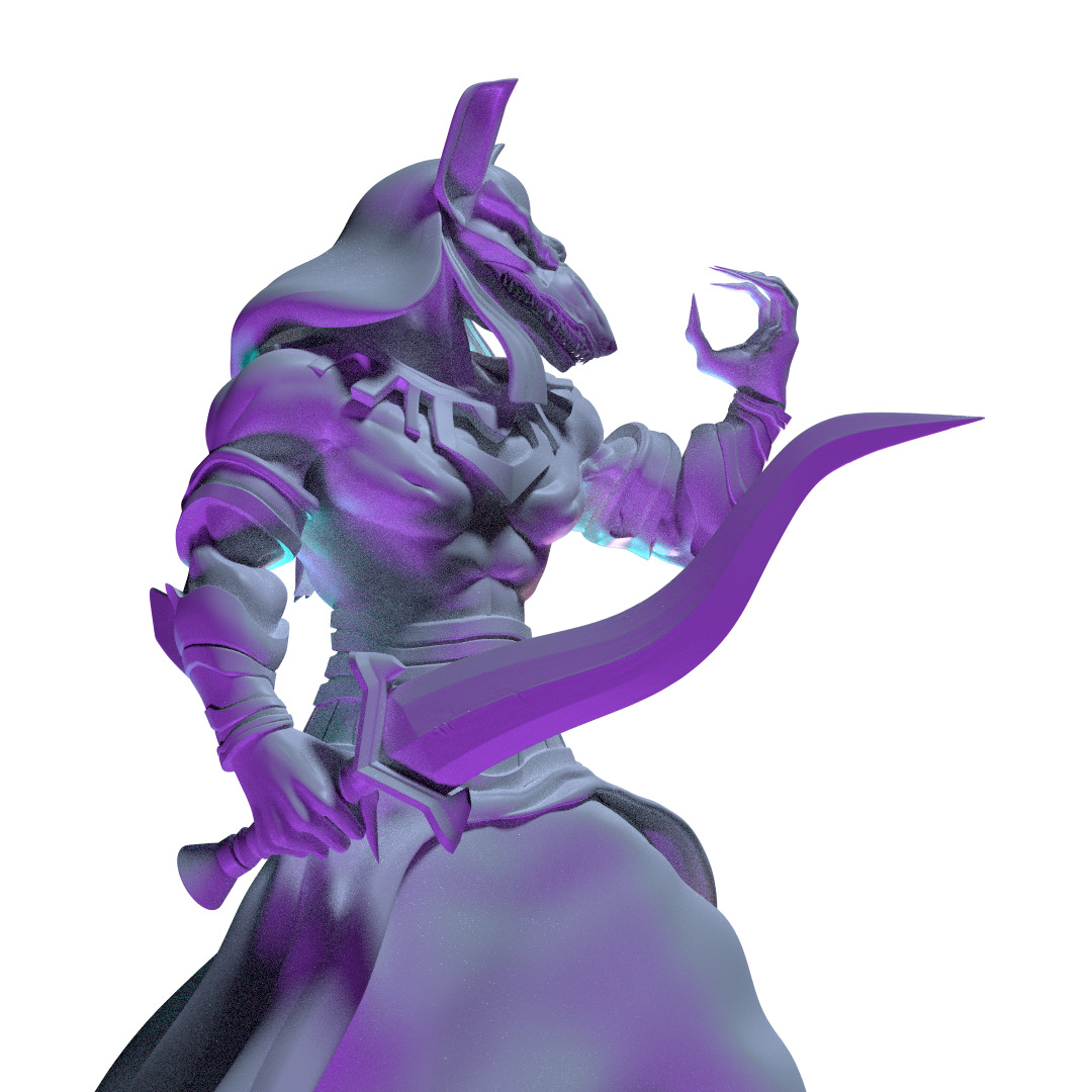 Seth egyptian god 3D print model_5