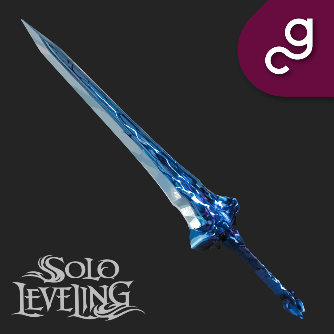 Demon King Longsword - Solo Leveling 3D print model_2