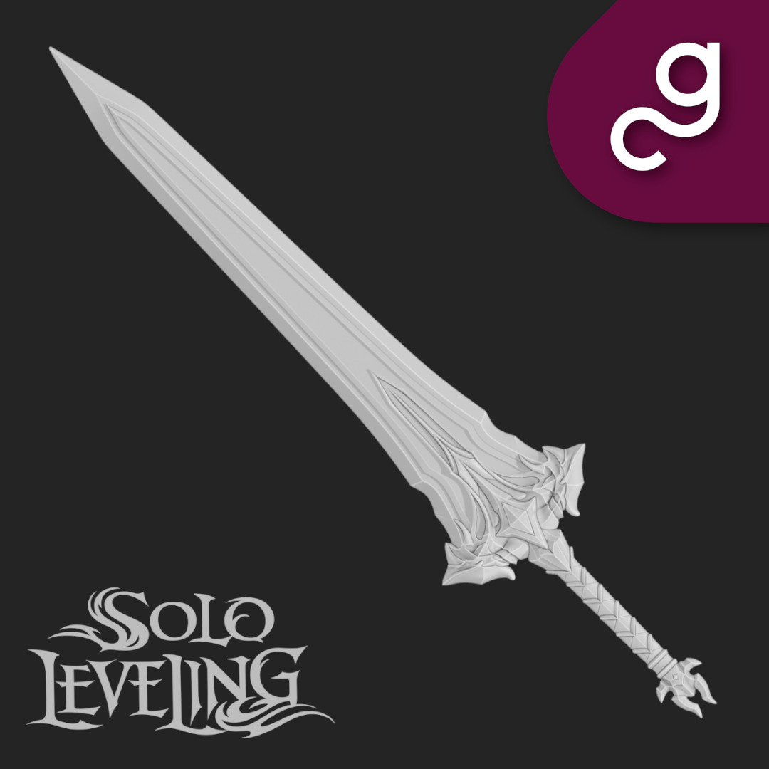 Demon King Longsword - Solo Leveling 3D print model_1