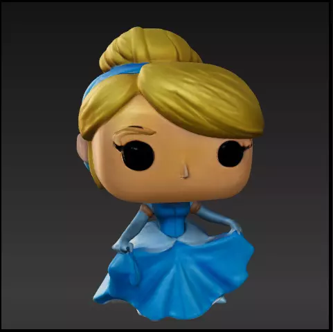 Cenicienta funko pop Free 3D print model