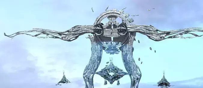 interstellar Sci fi pharaoh Archway station 3