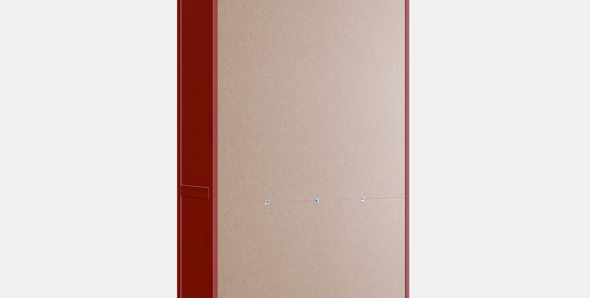 HEMNES Glass-door cabinet with 3 drawers 2 3D model_5