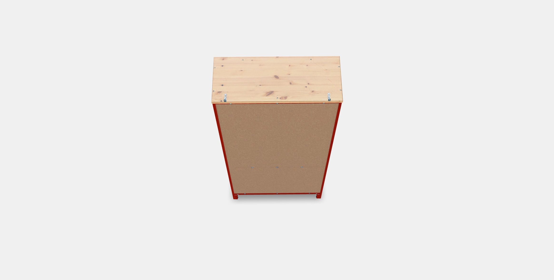 HEMNES Glass-door cabinet with 3 drawers 2 3D model_2