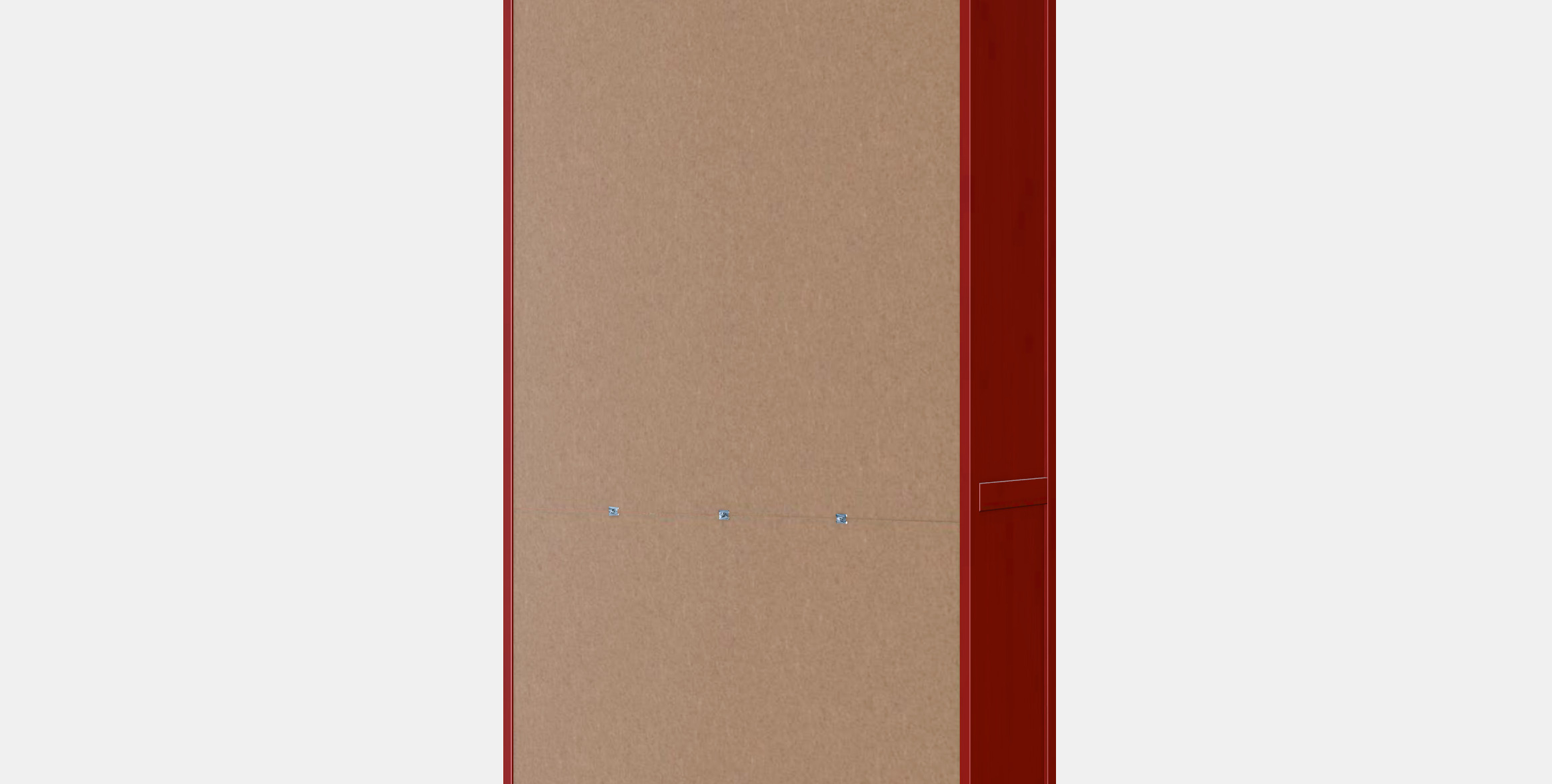 HEMNES Glass-door cabinet with 3 drawers 2 3D model_7