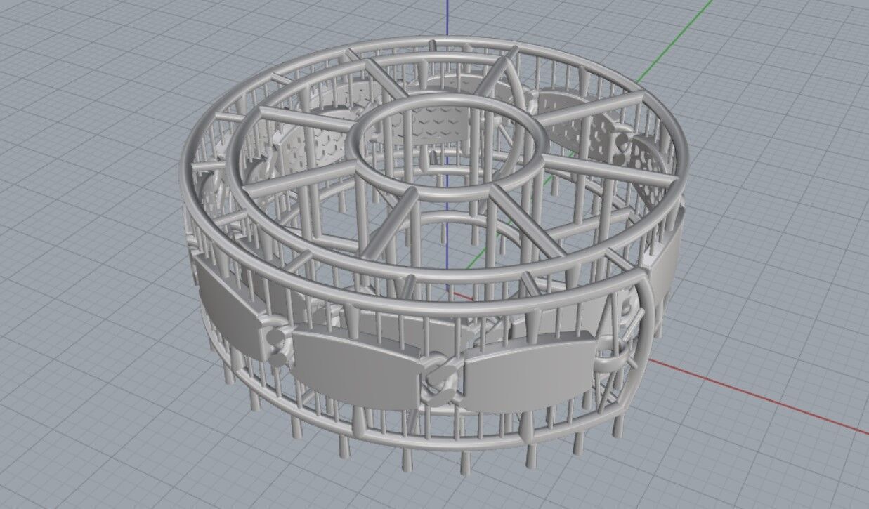 bracelete chain 3D print model_4