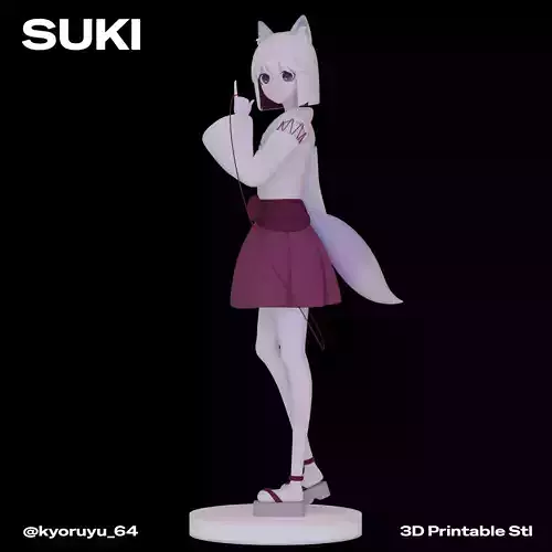 Suki kitsune 3D print model