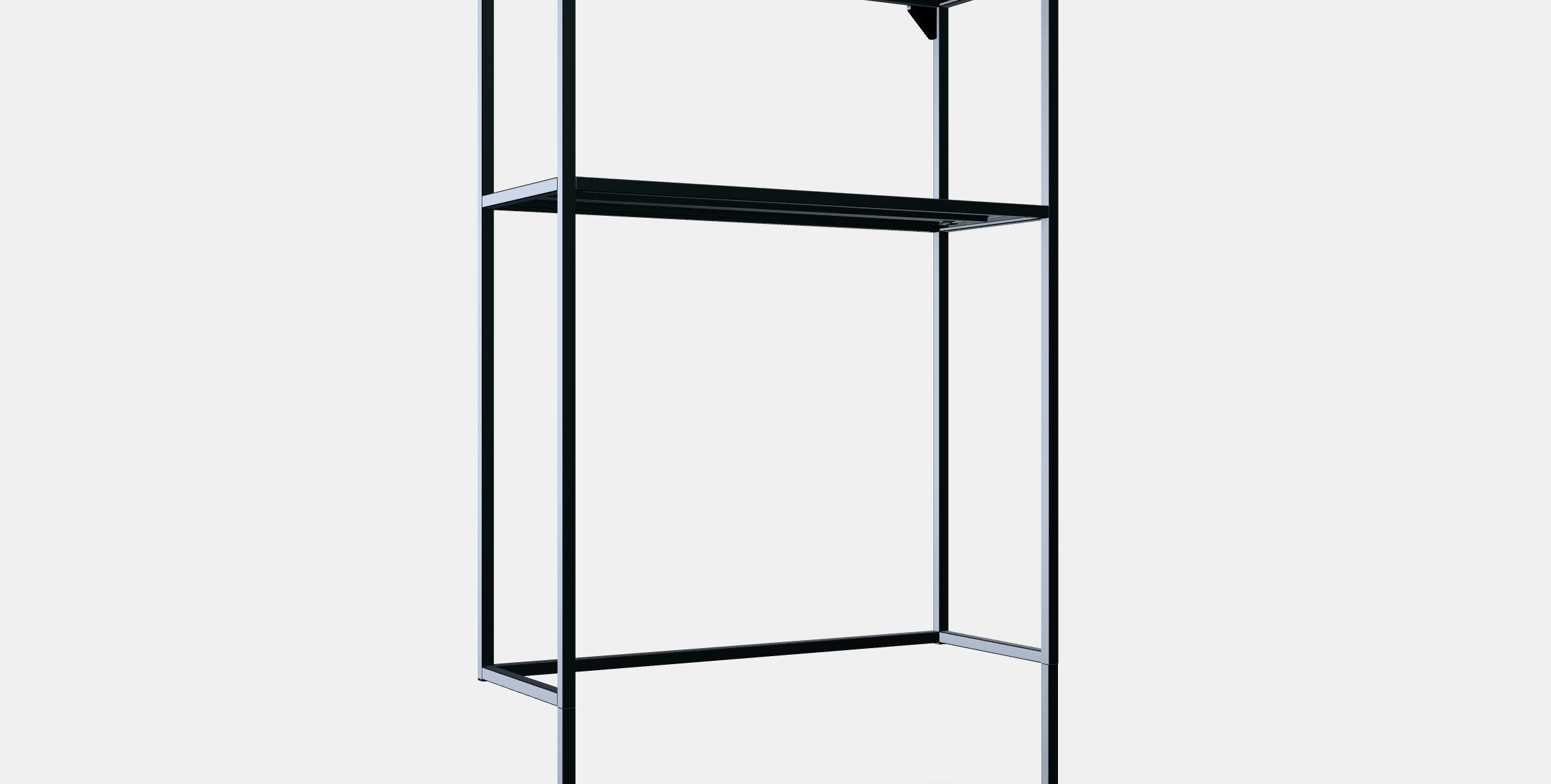ENHET Frame w shelves for washing machine 3D model_9