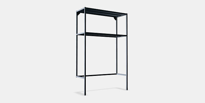 ENHET Frame w shelves for washing machine 3D model