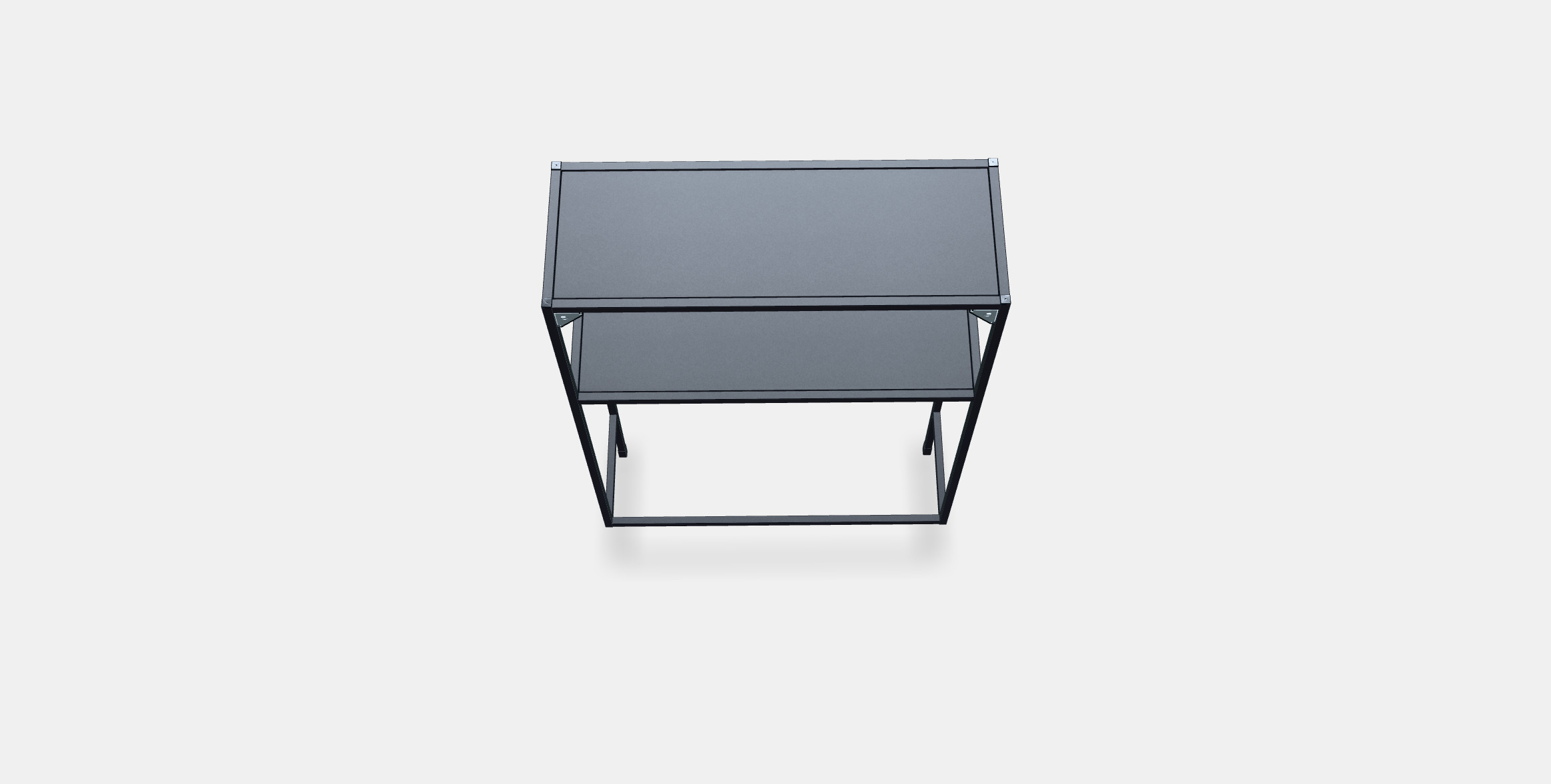 ENHET Frame w shelves for washing machine 3D model_3