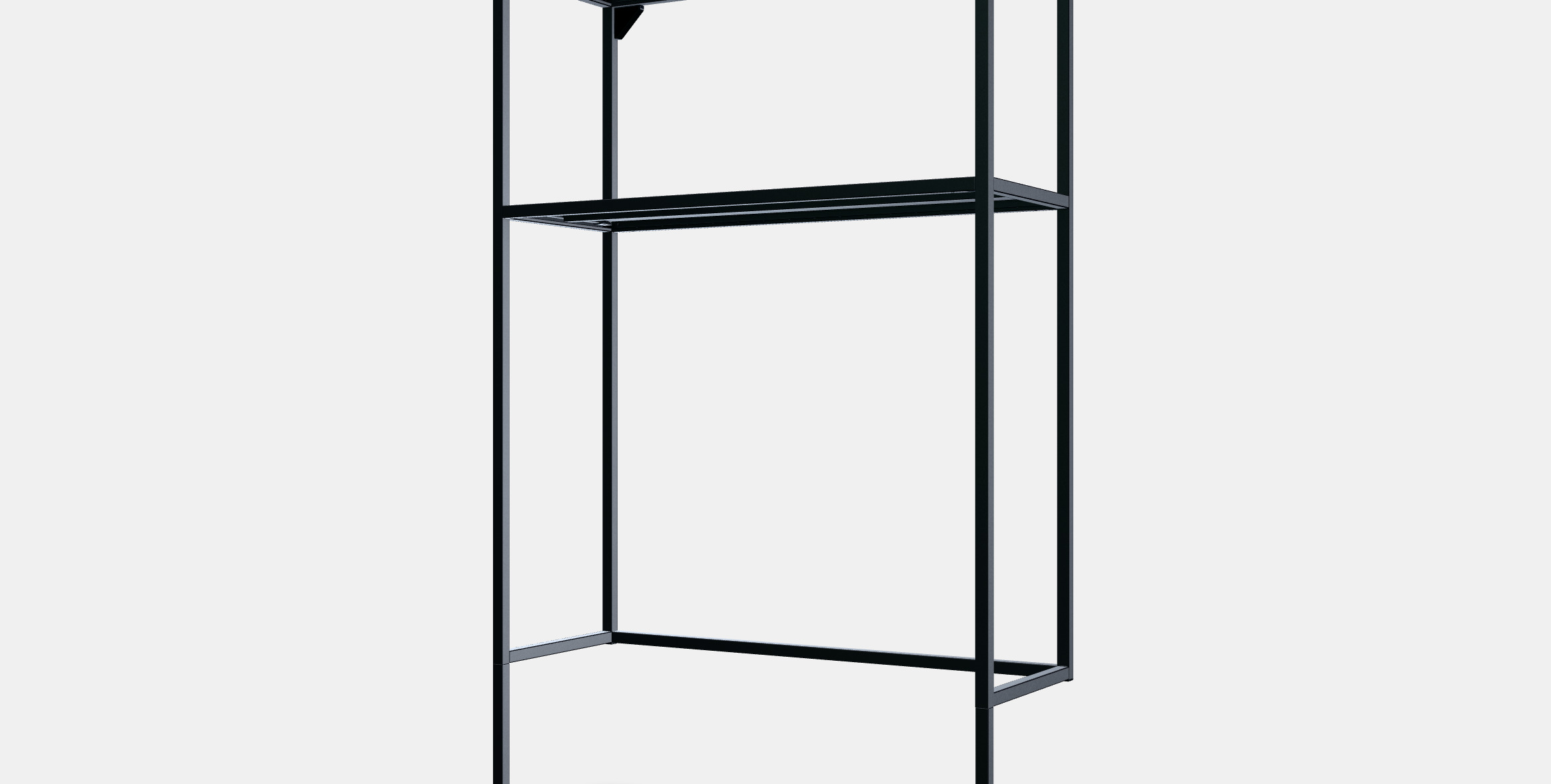 ENHET Frame w shelves for washing machine 3D model_13