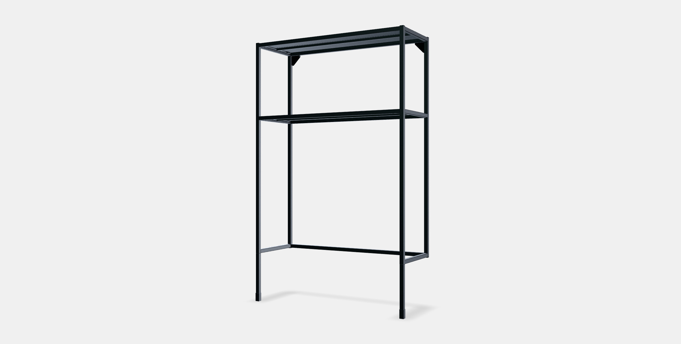 ENHET Frame w shelves for washing machine 3D model_12