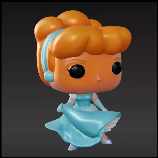 Cenicienta funko pop Free 3D print model