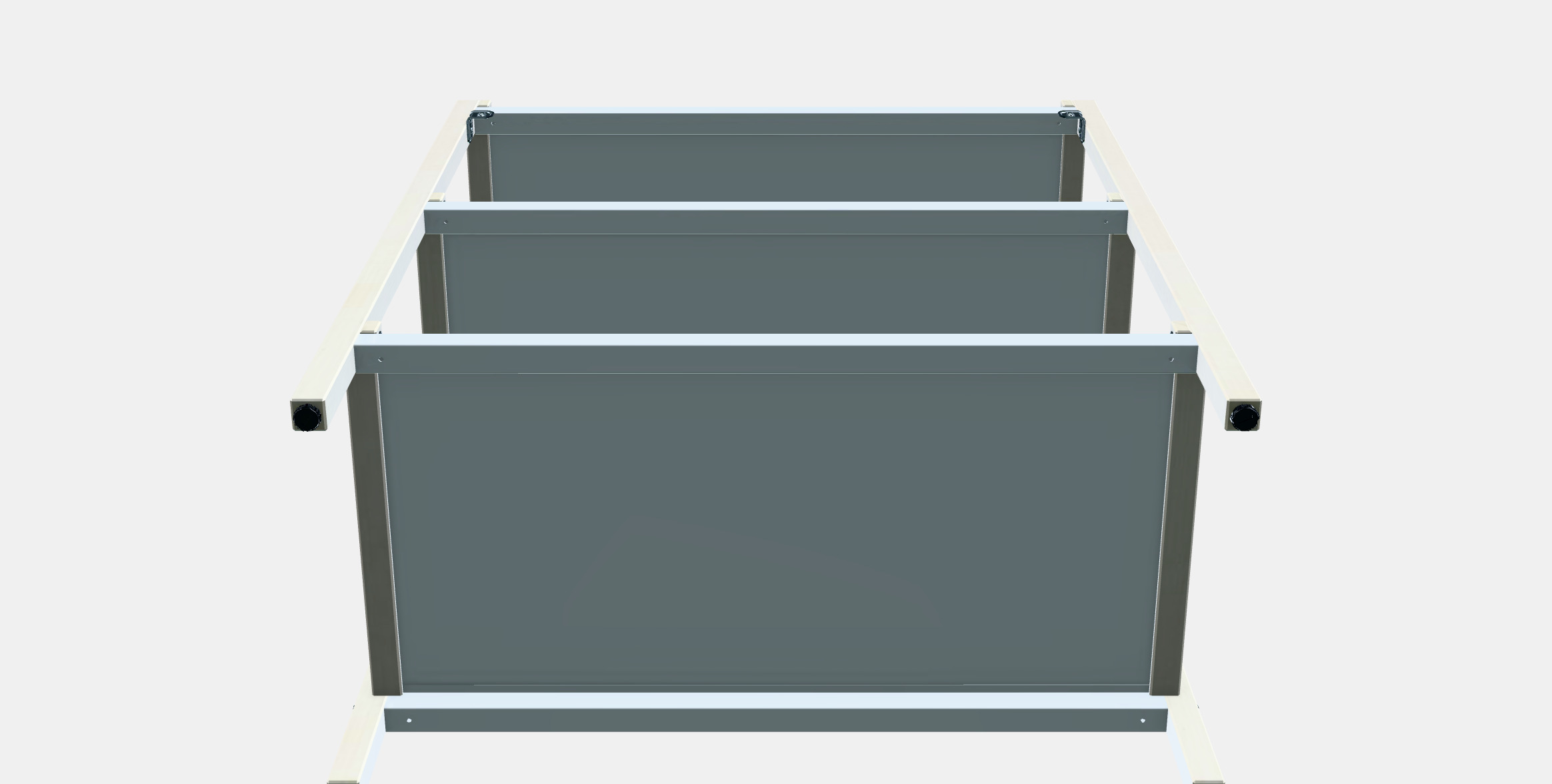 EKENABBEN Open shelving unit Low-poly 3D model_8