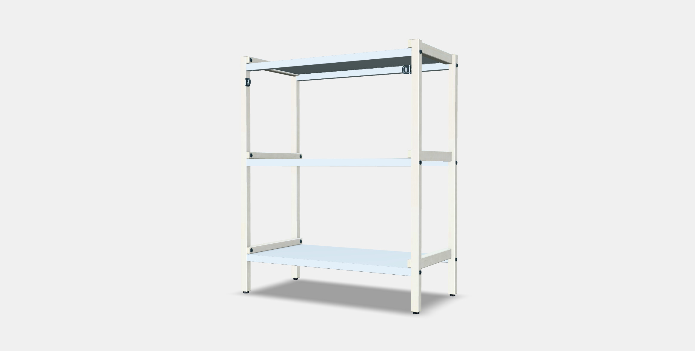 EKENABBEN Open shelving unit Low-poly 3D model_5