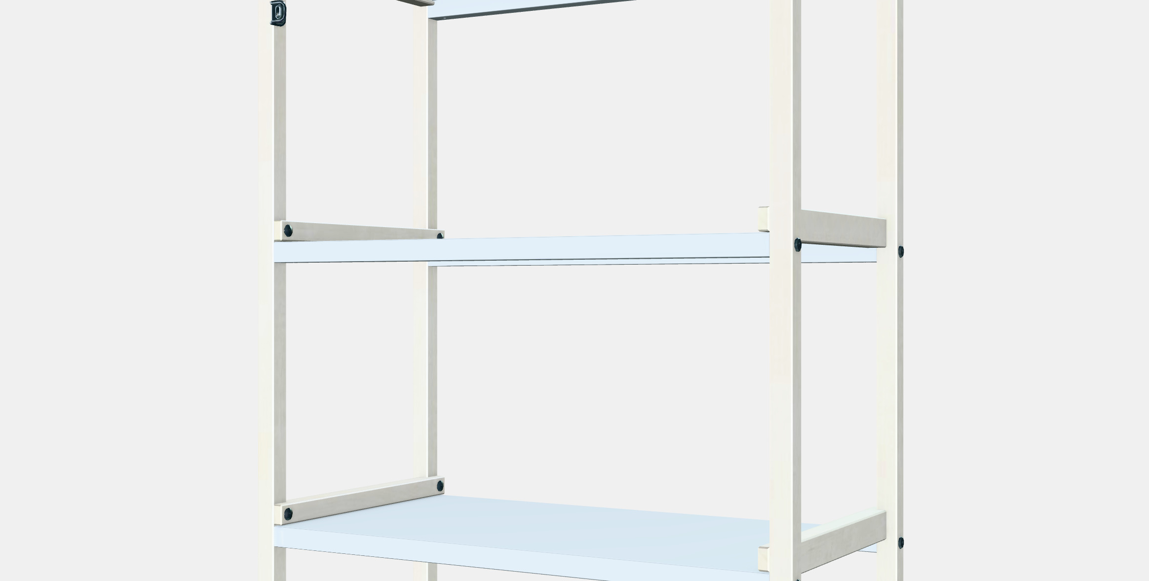 EKENABBEN Open shelving unit Low-poly 3D model_7