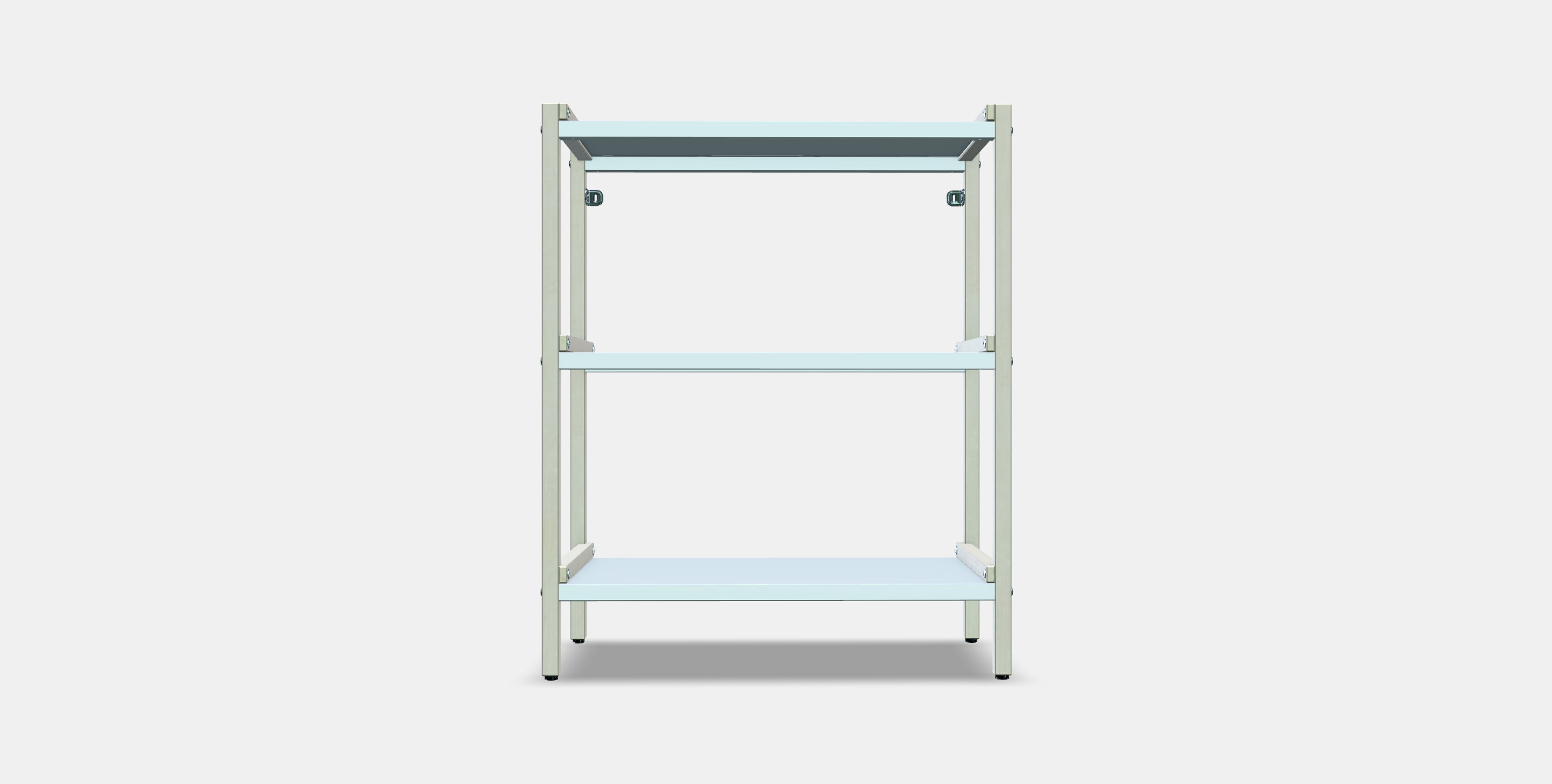 EKENABBEN Open shelving unit Low-poly 3D model_9