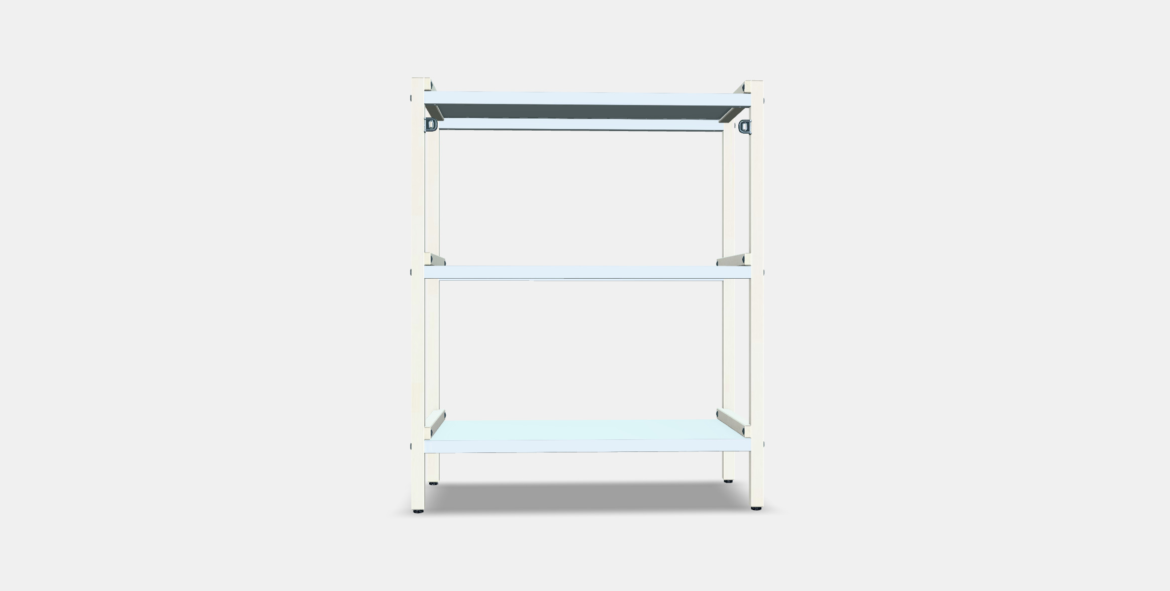 EKENABBEN Open shelving unit Low-poly 3D model_14
