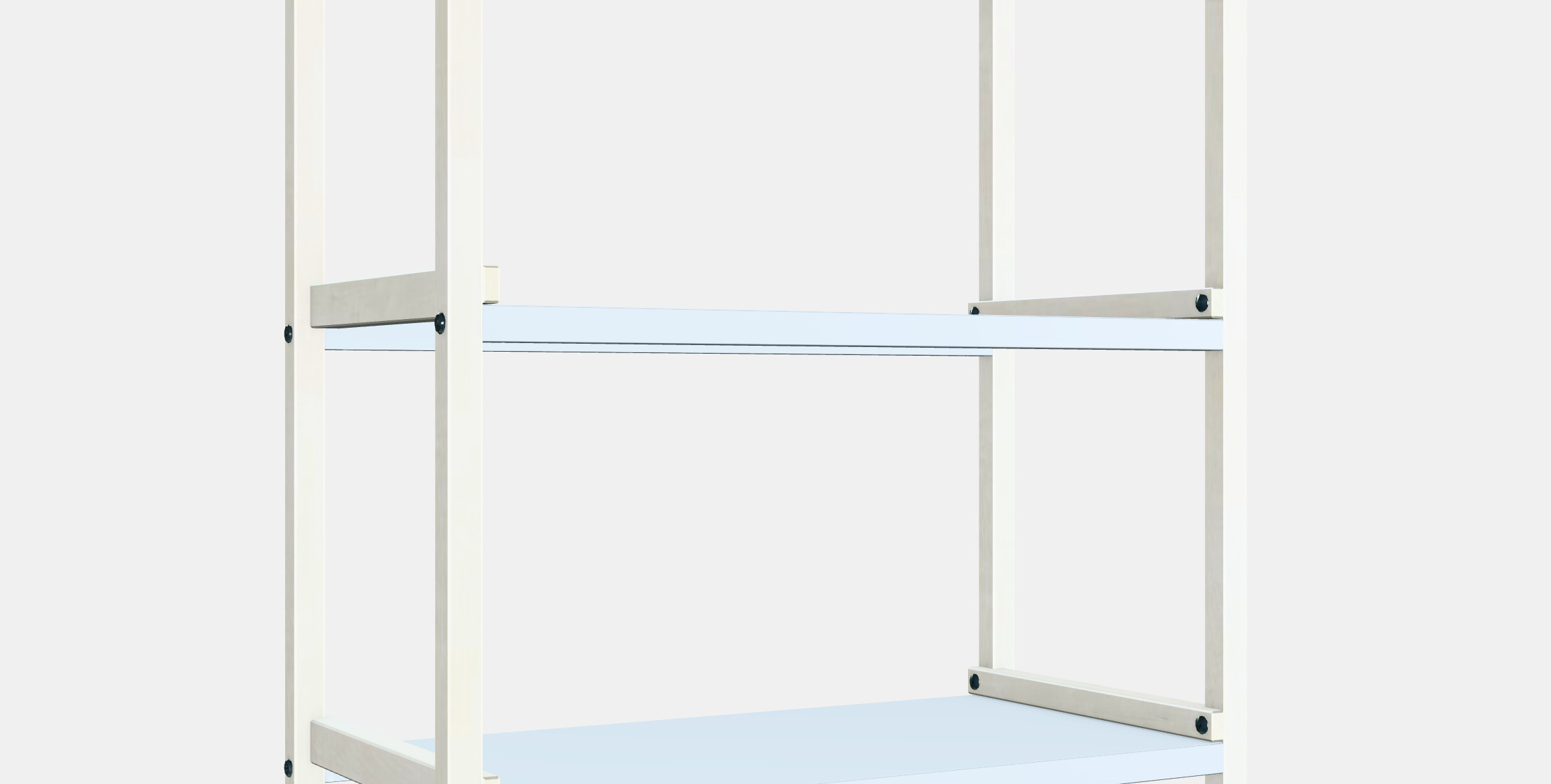 EKENABBEN Open shelving unit Low-poly 3D model_3