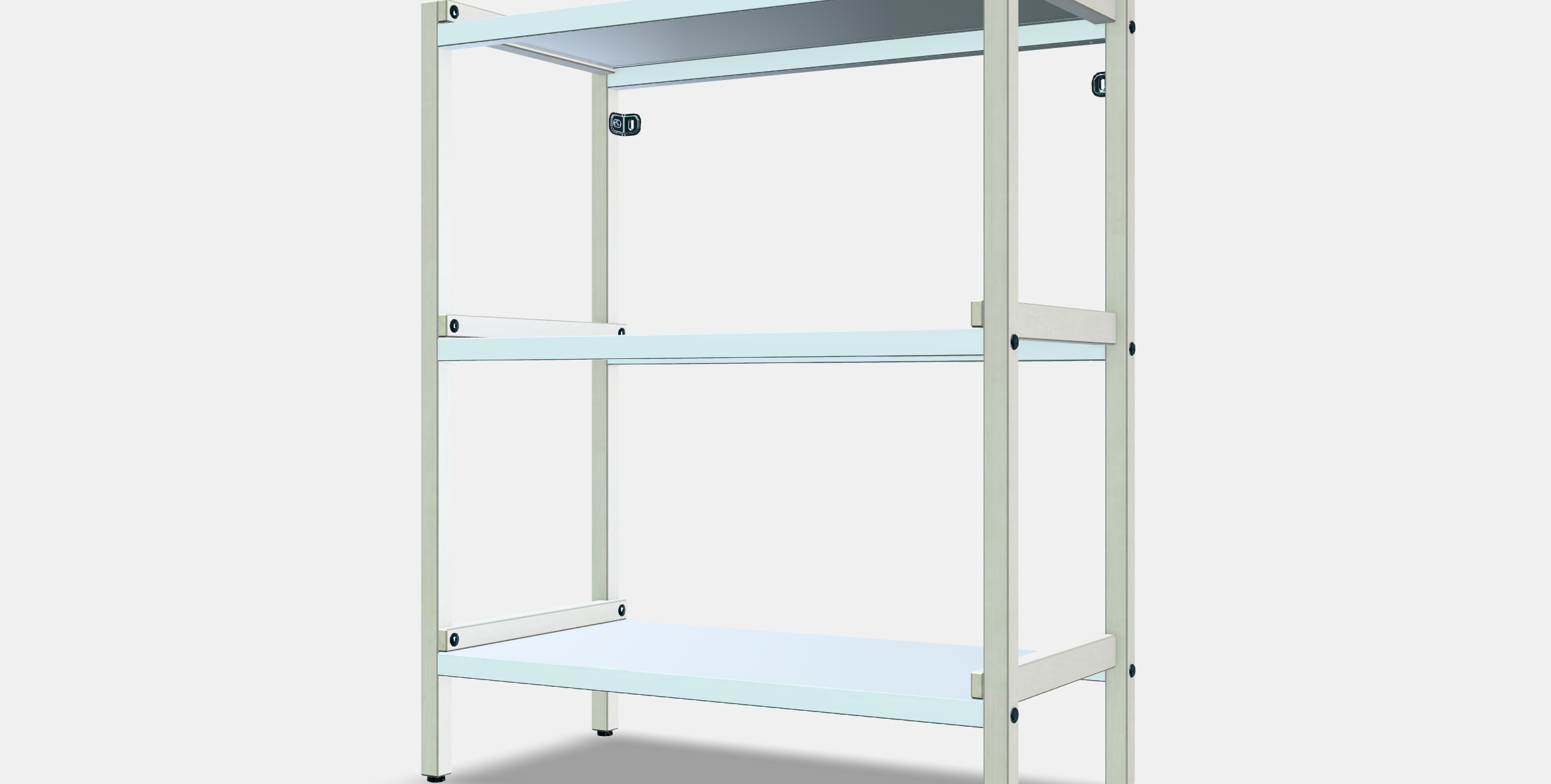 EKENABBEN Open shelving unit Low-poly 3D model_13