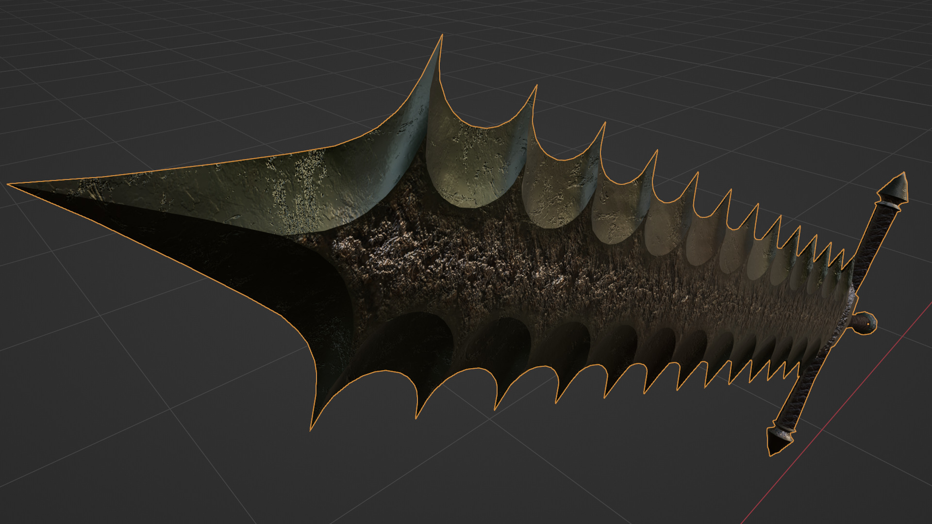 18 Weapons - Orc Free 3D model_65