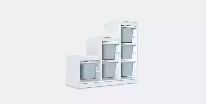 TROFAST storage lineup 3D model