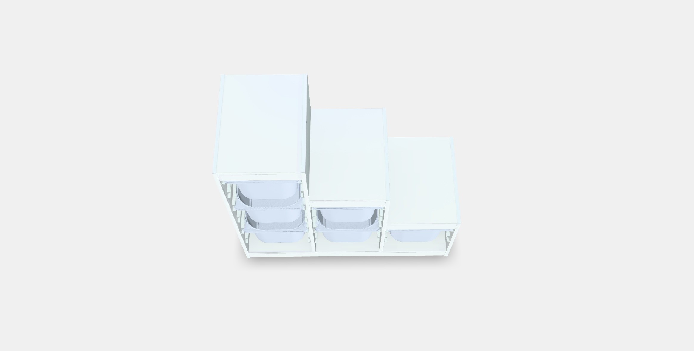 TROFAST storage lineup 3D model_2