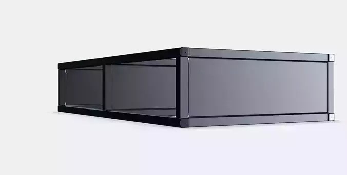 ENHET wall structure with shelves