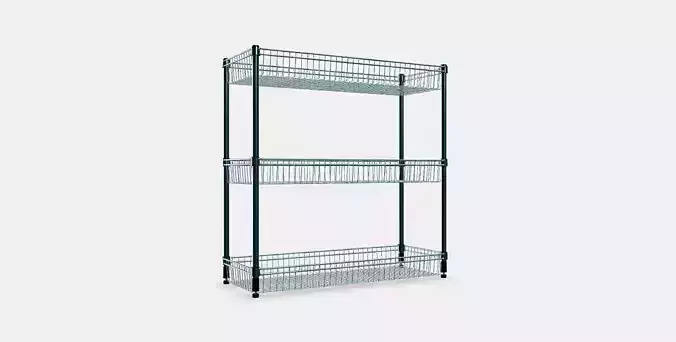 OMAR Regal with 3 baskets 1