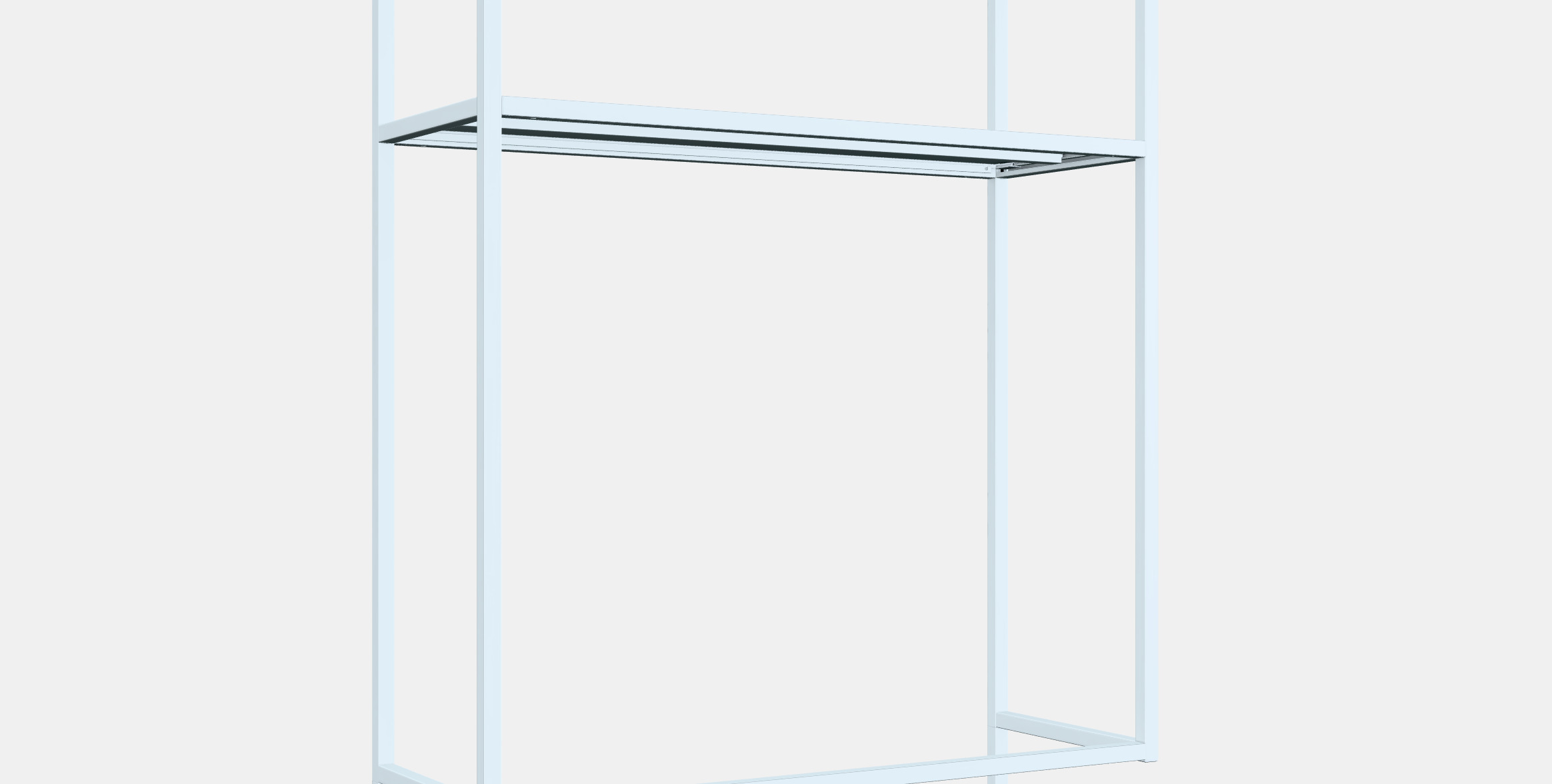 ENHET Frame w shelves for washing machine 1 3D model_3