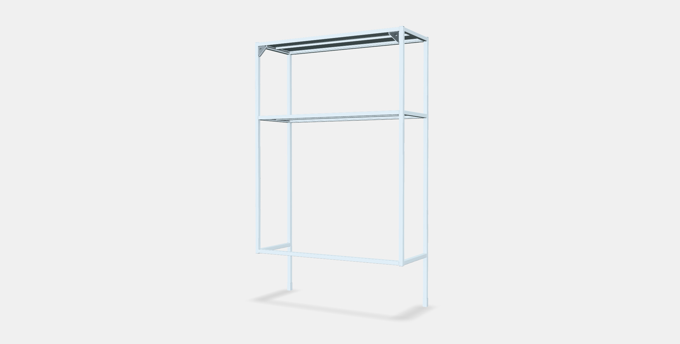 ENHET Frame w shelves for washing machine 1 3D model_4