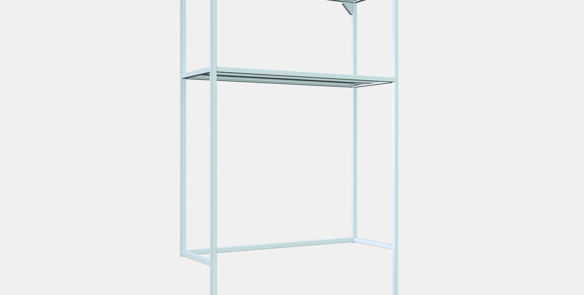 ENHET Frame w shelves for washing machine 1 3D model_9