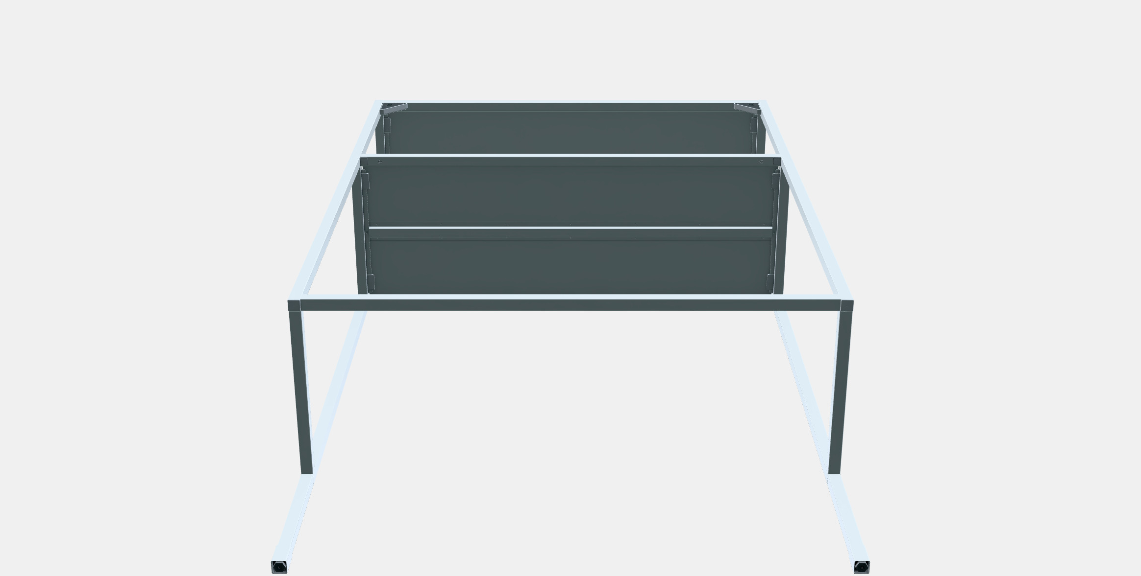 ENHET Frame w shelves for washing machine 1 3D model_8